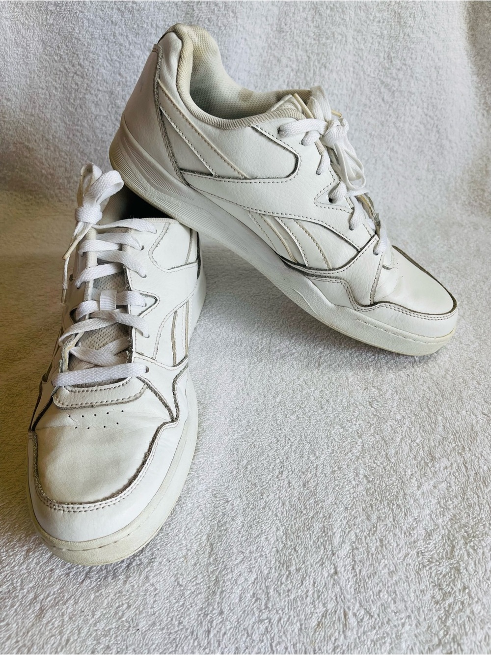 Rebook 096069 Galaxy 1 White Leather Shoes Sneakers Mens Sz 10 US, 43 EUR